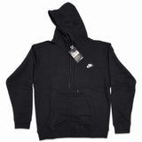 Nike Mens Pullover Hoodie Embroidered Swoosh Black Navy Blue White - Quid Mart