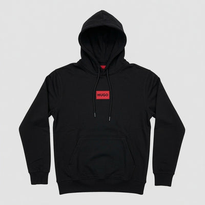 HUGO Mens Cotton Hoodie Regular Fit Kangaroo Pocket