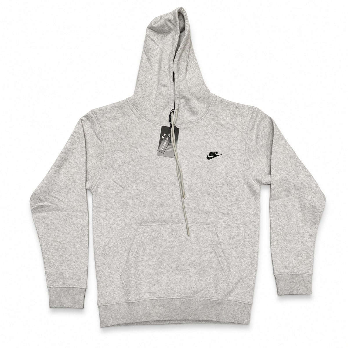 Nike Mens Pullover Hoodie Embroidered Swoosh Black Navy Blue White - Quid Mart
