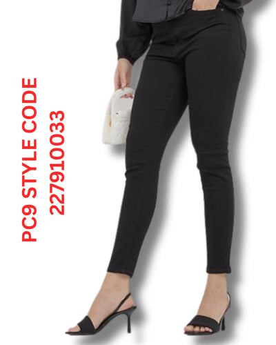 Levi’s Mile High Super Skinny Jeans Black High Rise Stretch Denim