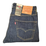 Levi's 501 Original Fit Men's Jeans Onewash Blue Straight Leg Denim Button Fly - Quid Mart