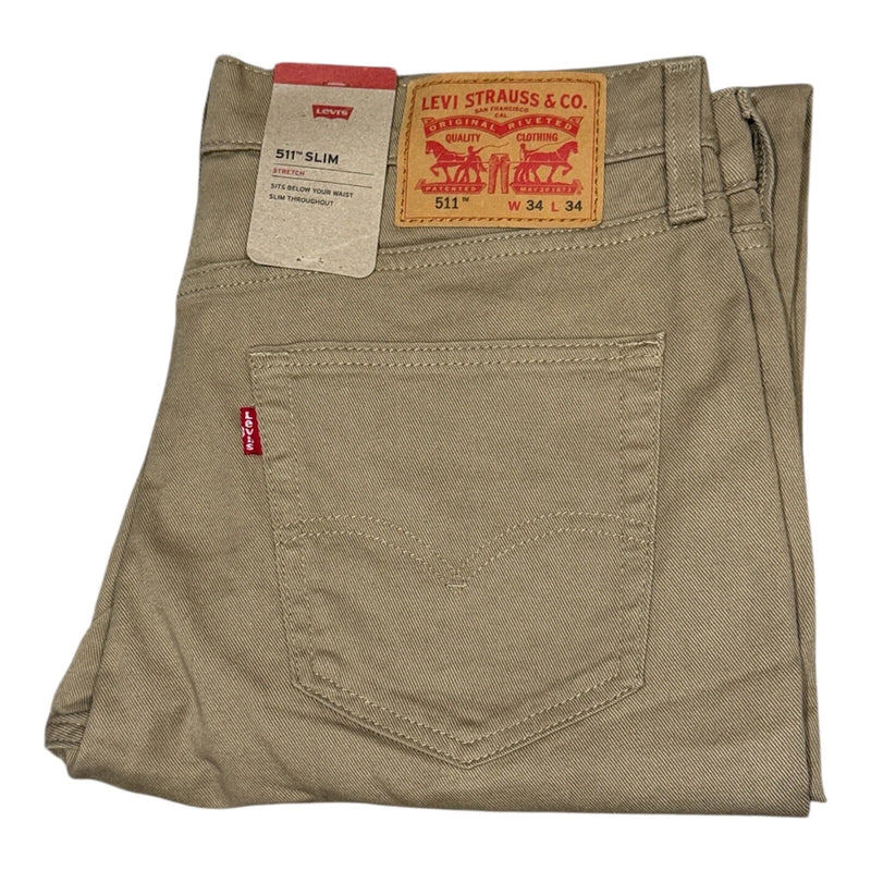 Levi's Original 511 (KHAKI / BEIGE) Slim Fit Mens Stretchable Jeans