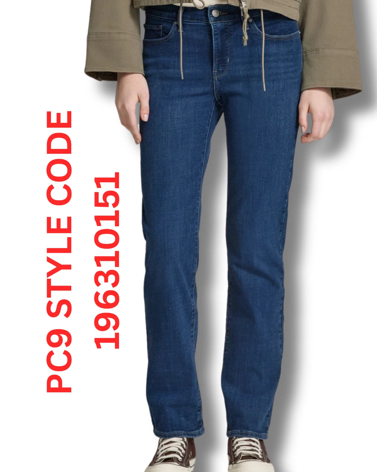 Levi's 314 Shaping Straight Jeans Dark Wash Blue Women's Stretch Denim - Quid Mart