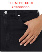 Levi’s High Waisted Mom Jeans Black Relaxed Fit Tapered Leg Stretch Denim - Quid Mart