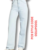 Levi's Cinch Baggy Jeans Light Blue Wash Women's High Rise Wide Leg - Quid Mart
