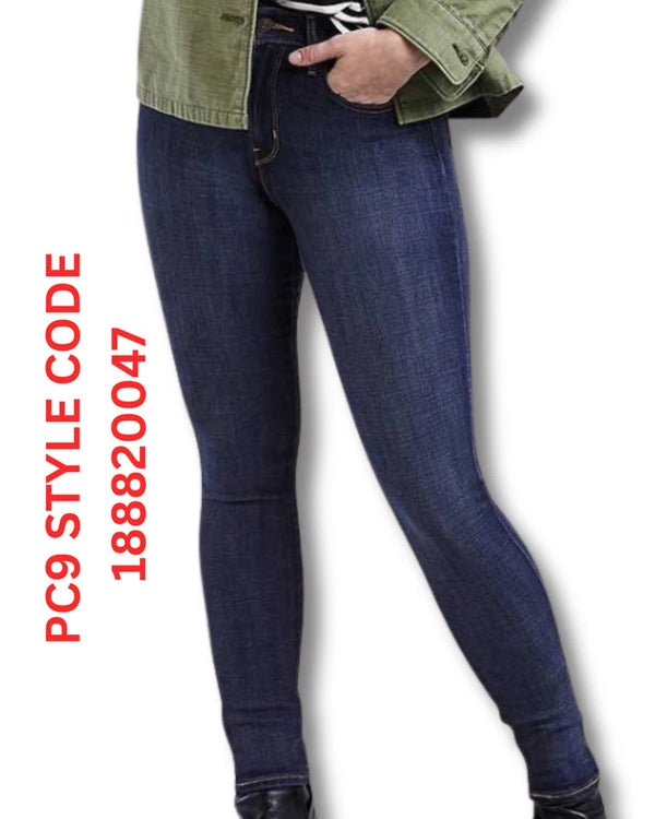 Levi's 721 High Rise Skinny Jeans Blue Women's Stretch Denim
