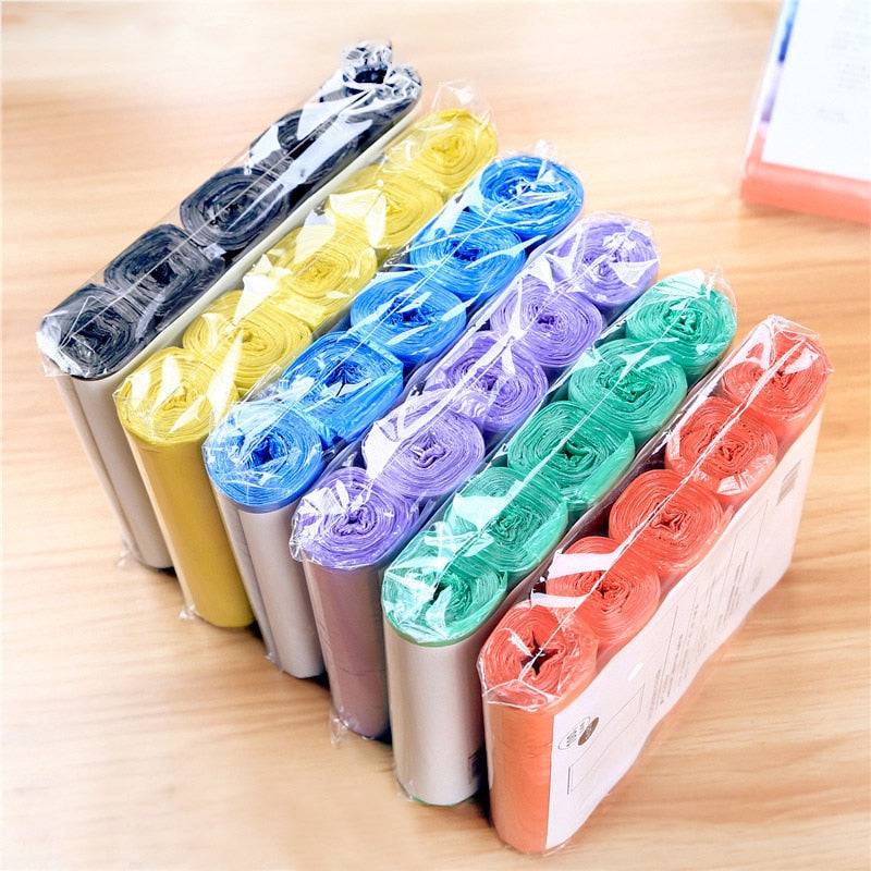 5 Rolls 1 pack 100Pcs Household Disposable Trash Pouch Kitchen Storage Garbage Bags Cleaning Waste Bag Plastic Bag - Quid Mart