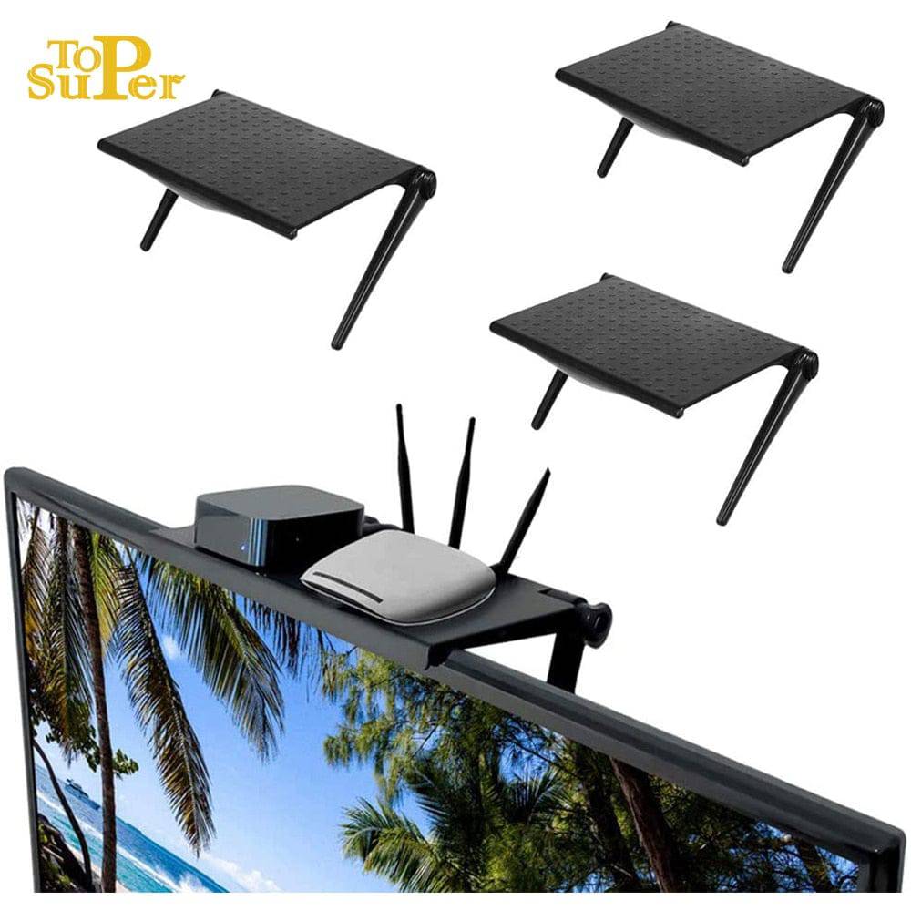 Multi-functional TV Monitor Organizer Shelf for Home and Office - Quid Mart
