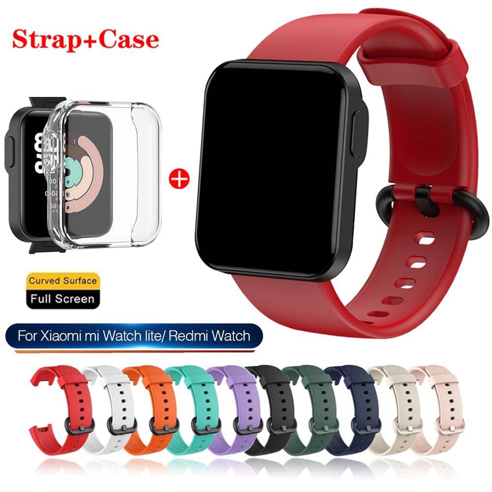 Zerobreak Watch Strap For Mi Watch Lite Strap Replacement Strap For XiaoMi Mi Watch Lite Strap Bracelet With Protector Case - Quid Mart