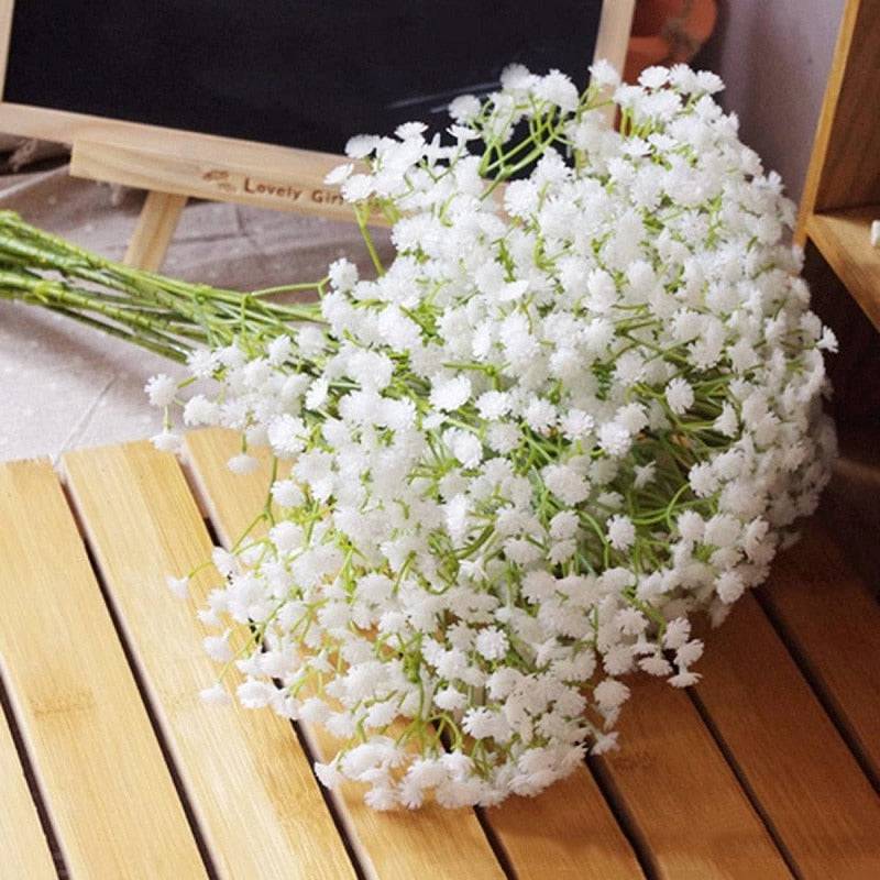 90 Heads Artificial Baby's Breath Flowers for Wedding and Home Decor - Quid Mart