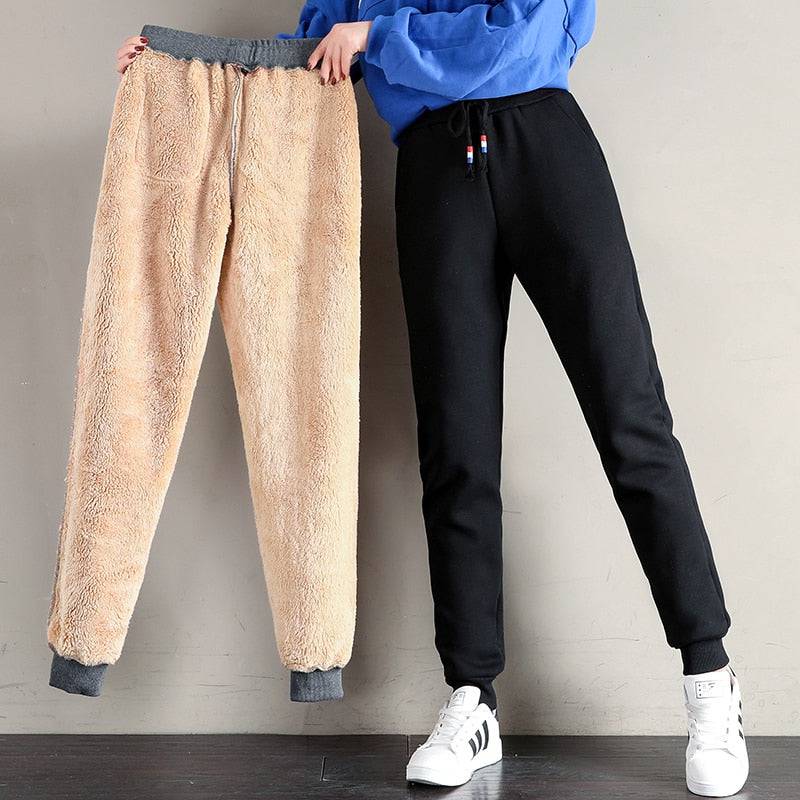 Women's Winter Warm Lambskin Cashmere Pants - Quid Mart
