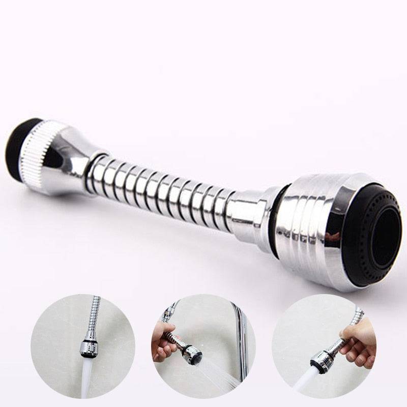 360 Degree Adjustment Kitchen Faucet Extension Tube Bathroom Extension Water Tap Water Filter Foam Kitchen Faucet Accessories - Quid Mart