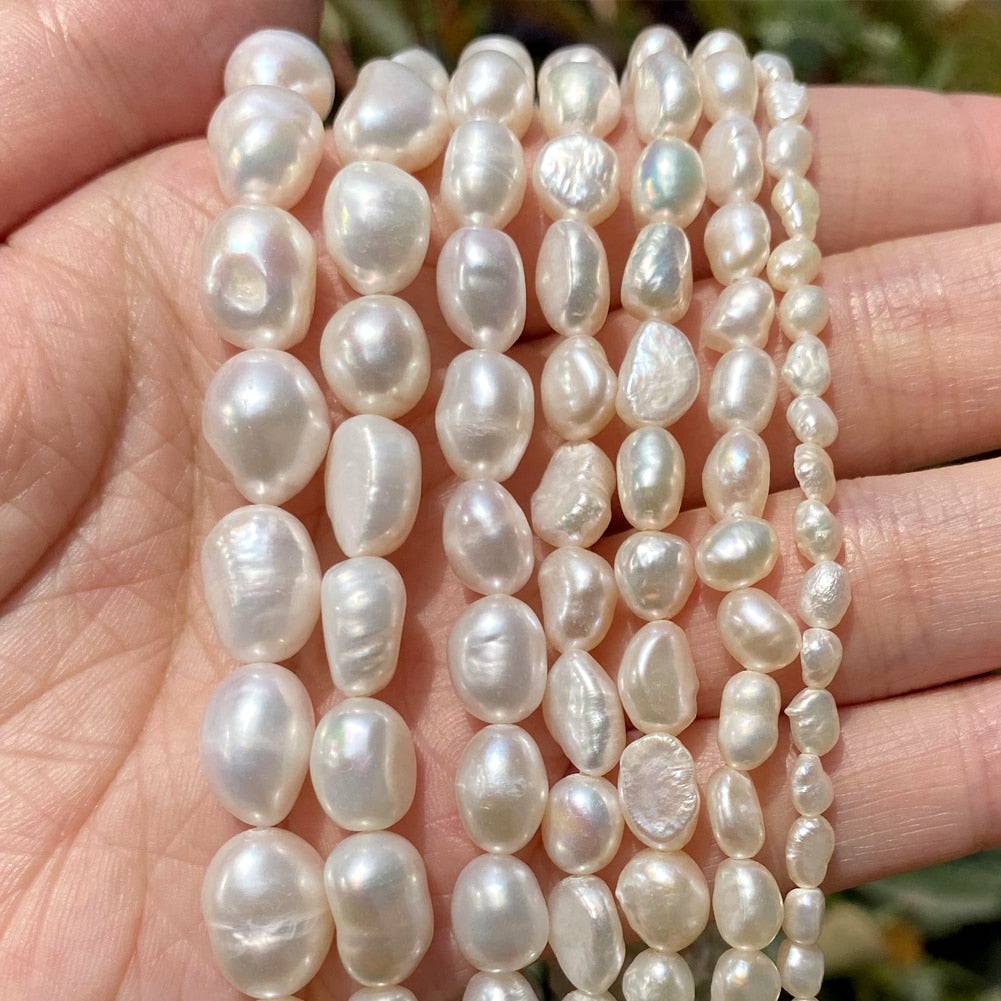 Natural Freshwater Pearl Beads - High-Quality Irregular Shape for DIY Jewelry - Quid Mart