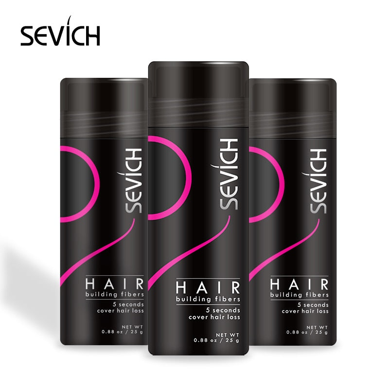 Sevich Hair Building Fiber Applicator Spray Instant Salon Hair Treatment Keratin Powders Hair Regrowth Fiber Thickening 10 color - Quid Mart