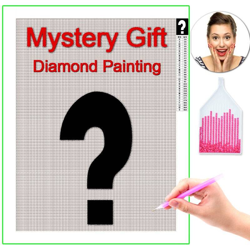 HOMFUN Photo Custom Mystery Diamond Painting 5D DIY Mysterious Picture of Rhinestones Diamond Embroidery 3D Cross Stitch Gift - Quid Mart