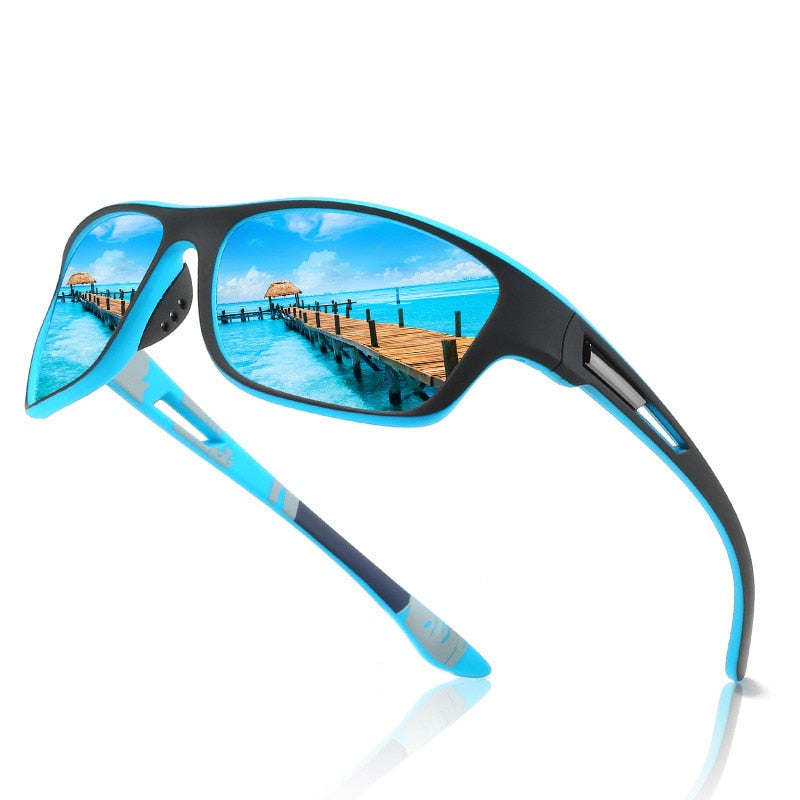 Classic Square Polarized Sunglasses - UV400 for Men & Women, Sports - Quid Mart