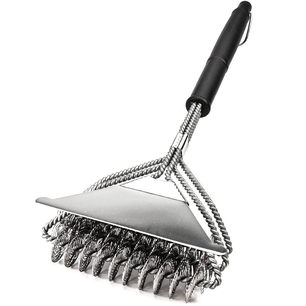 Grill Brush and Scraper, Best BBQ Cleaner, Perfect Tools for All Grill Types, Including Weber, Ideal Barbecue Accessories - Quid Mart