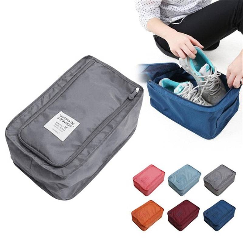 6 Colors Multi Function Portable Travel Storage Bags Toiletry Cosmetic Makeup Pouch Case Organizer Travel Shoes Bags Storage Bag - Quid Mart
