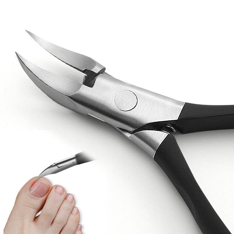 Paronychia Improved Stainless steel nail clippers trimmer Ingrown pedicure care professional Cutter nipper tools feet toenail - Quid Mart