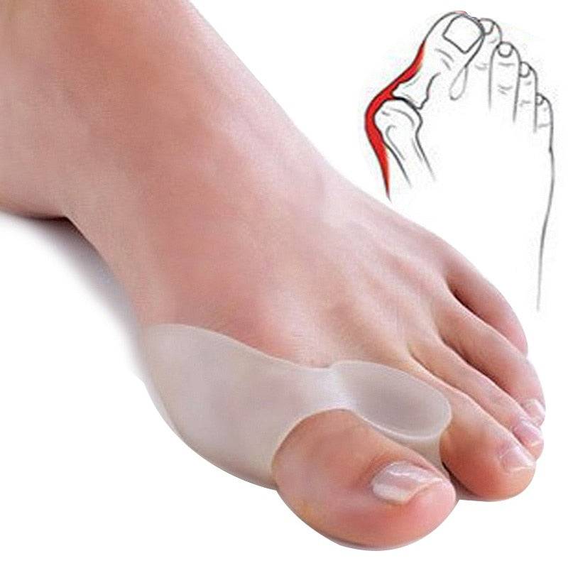 2Pcs=1Pair Silicone Toes Separator Bunion Bone Ectropion Adjuster Toes Outer Appliance Foot Care Tools Hallux Valgus Corrector - Quid Mart