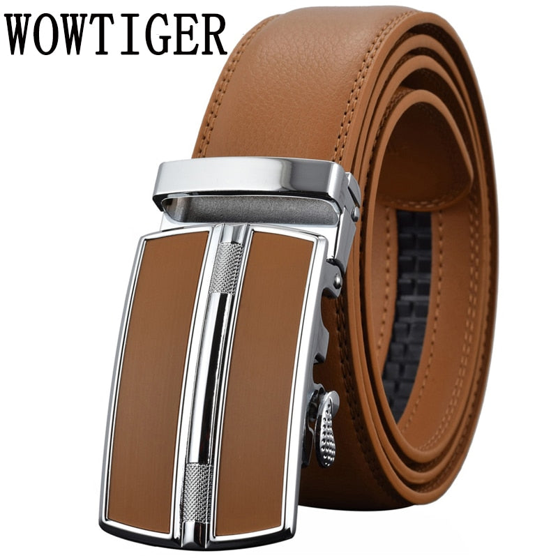 Men's Luxury Automatic Buckle Genuine Leather Belt - Quid Mart
