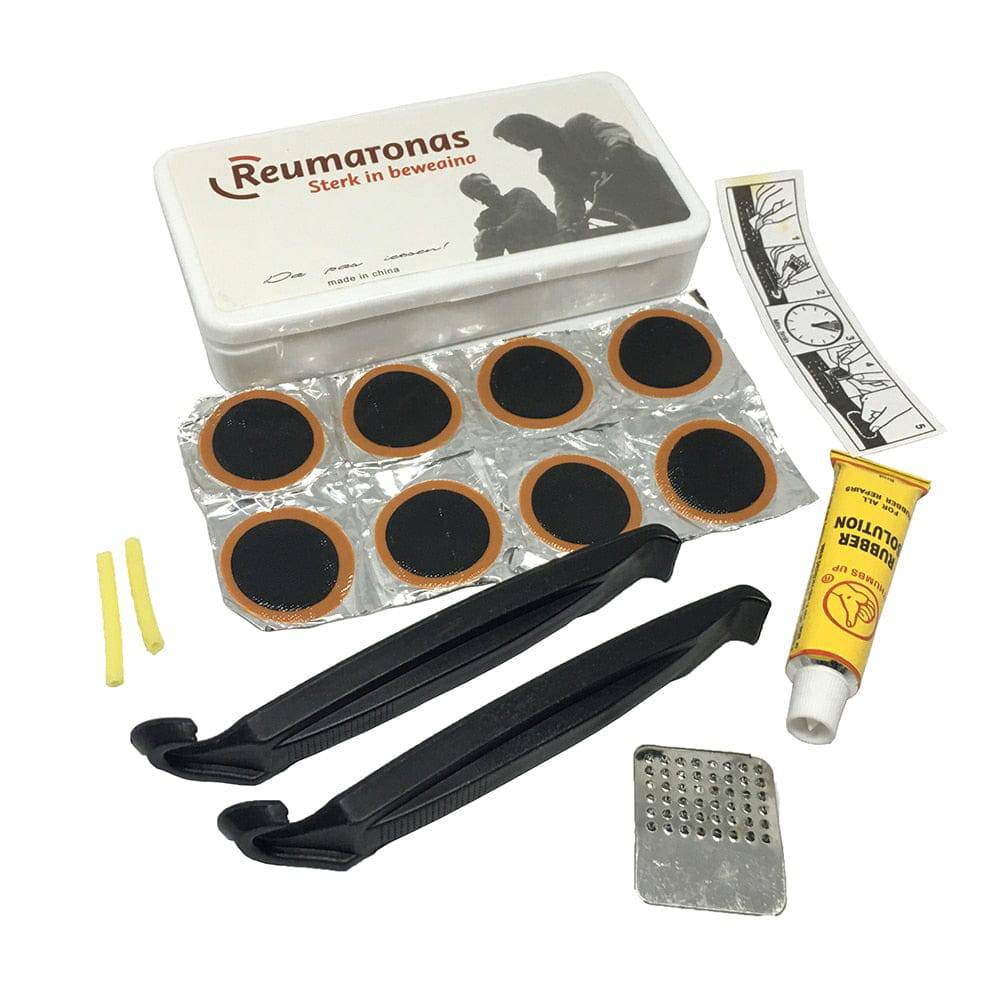 Brand New Bike Bicycle Flat Tire Repair Kit Tool Set Kit Patch Rubber Portable Fetal Best Quality Cycling Free Shipping - Quid Mart