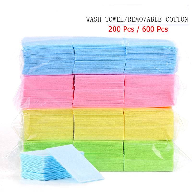 Nail Polish Remover Wipes Cleaning Lint Free Paper Pad Soak off Remover Manicure tool - Quid Mart