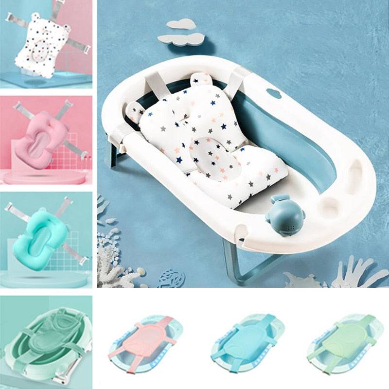 Portable Baby Bath Seat - Adjustable, and Foldable for Safe Convenient Bathing - Quid Mart