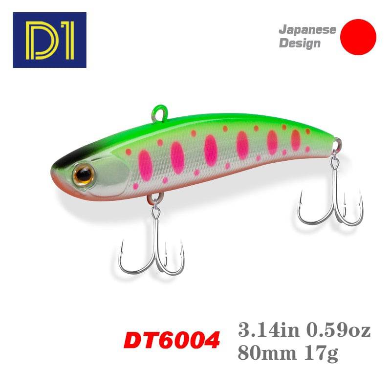 D1 VIB Fishing Lures 80mm 17g Long Casting Rattlin Hard Bait Sinking Artificial Vibration Bait For Bass Pike Fishing Tackle - Quid Mart