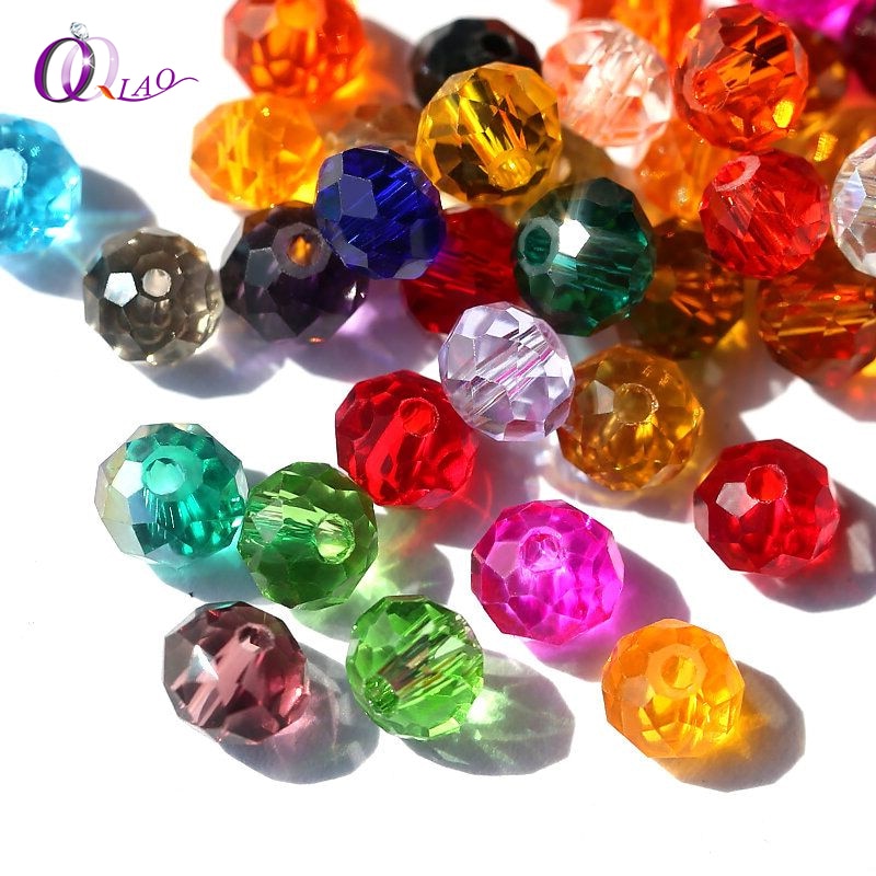 Buy 1 and Get 1 Free 4mm Glass Beads Round Crystal Beads Colorful Spacer Bead For Bracelet  Jewelry Making DIY Total 300PCS - Quid Mart