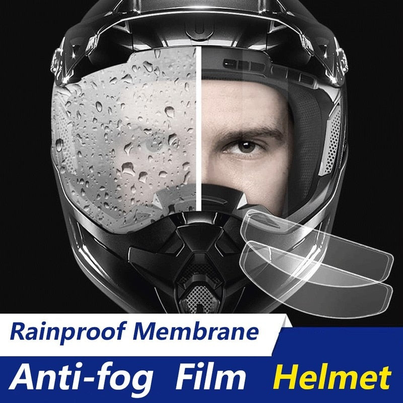 Universal Motorcycle Helmet Anti-fog Film and Rainproof Film Durable Nano Coating Sticker Film Helmet Accessories - Quid Mart