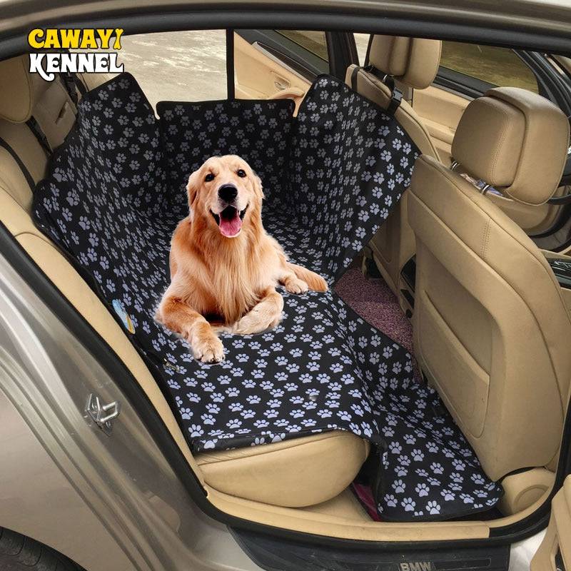 CAWAYI KENNEL Dog Carriers Waterproof Rear Back Pet Dog Car Seat Cover Mats Hammock Protector with Safety Belt Transportin Perro - Quid Mart