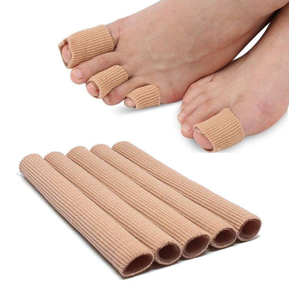Fabric Toe Separator Finger Protector Applicator Corn Callus Remover Bunion Corrector Pedicure Tools Pain Relief Tube Foot Care - Quid Mart