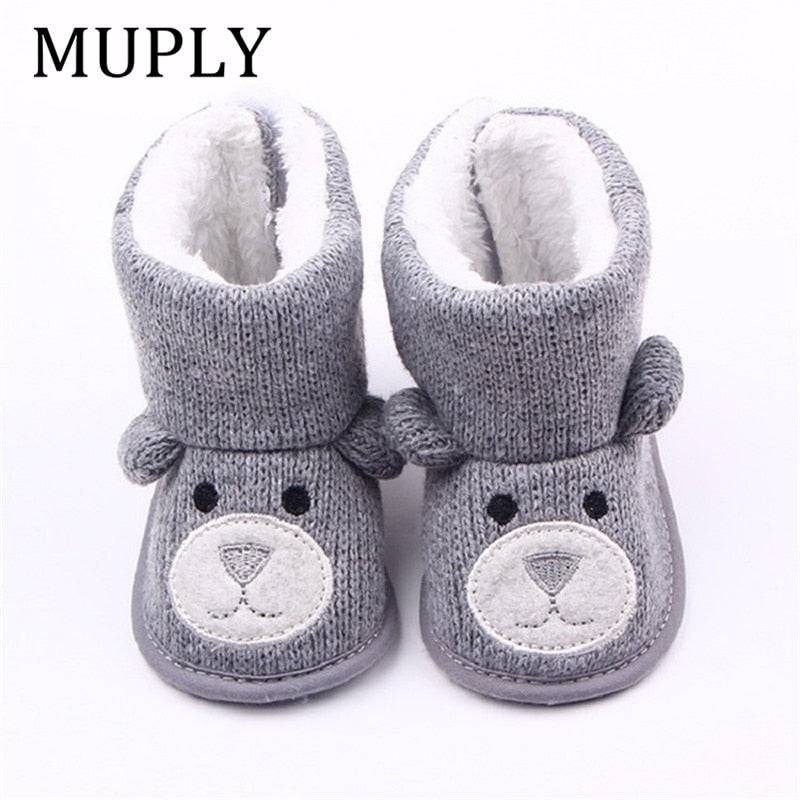 Cute Cartoon Bear Baby Winter Boots for Boys and Girls - Quid Mart