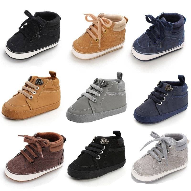Baby Boy Newborn Toddler Shoes: Casual, Comfortable PU Leather Moccasins - Quid Mart