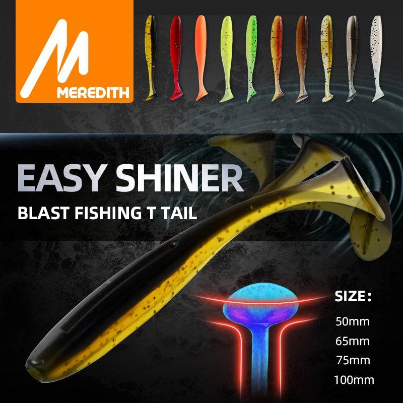 MEREDITH Easy Shiner Fishing Lures 50mm 65mm 75mm 100mm Wobblers Carp Fishing Soft Lures Silicone Artificial Plastic Baits - Quid Mart