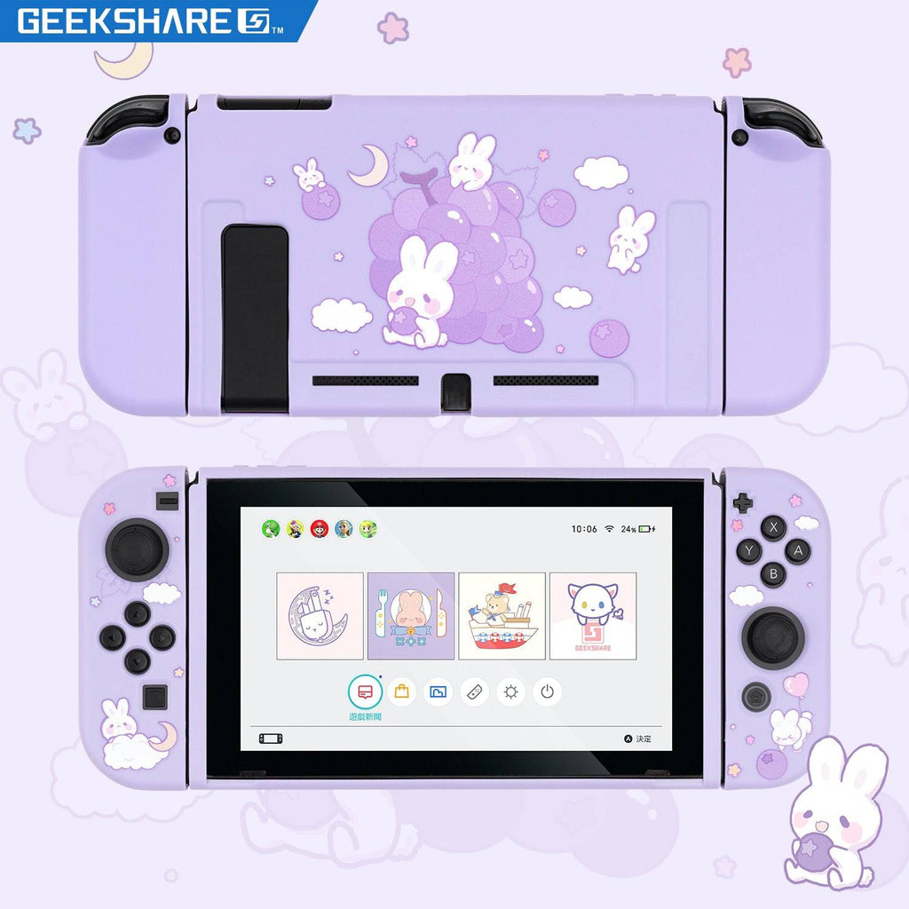 GeekShare Nintendo Switch Grape Rabbit TPU Case - Quid Mart