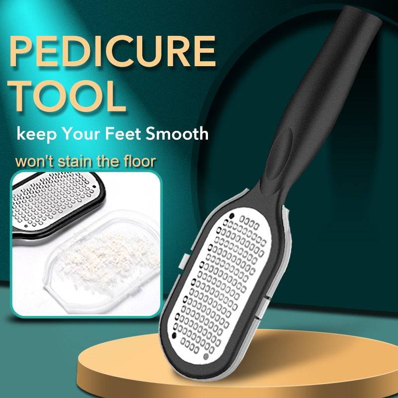1 Pcs Professional Stainless Steel Callus Remover Foot File Scraper Pedicure Tools Dead Skin Remove for Heels Feet Care Products - Quid Mart