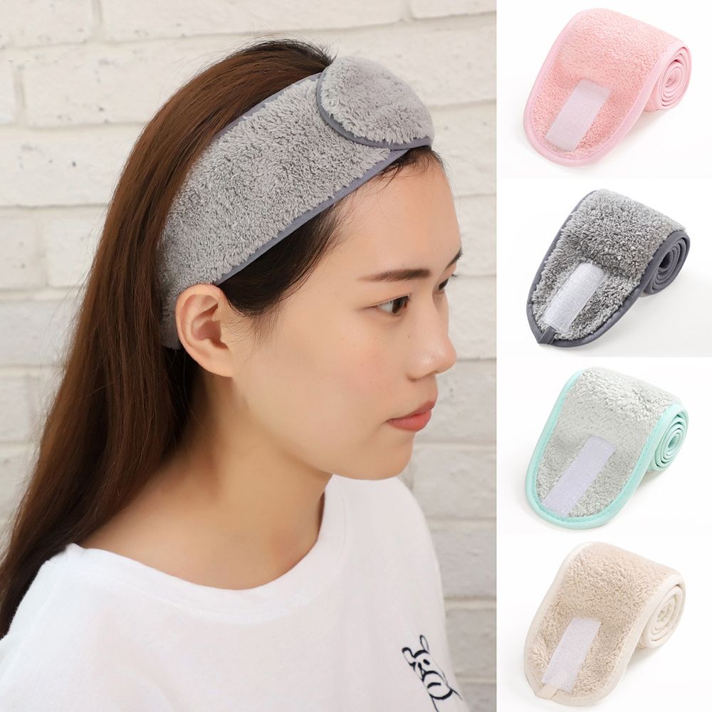Women Adjustable Hairband Makeup Head Bands Wash Face Headband Yoga Spa Bath Shower Hair Holder for Cosmetic Make Up Accessories - Quid Mart