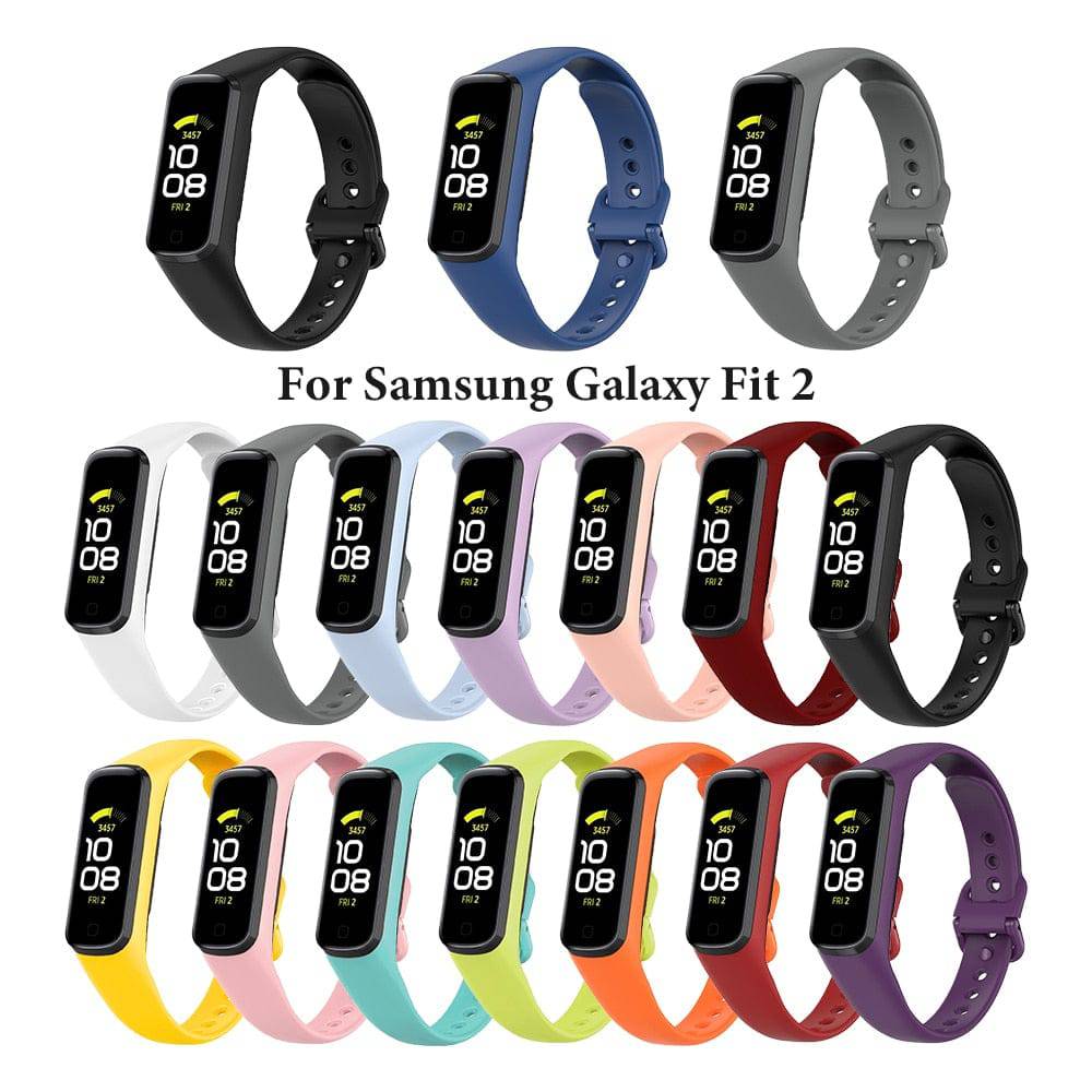Silicone Sport Band Strap For Samsung Galaxy Fit 2 SM-R220 Watch Bracelet Replacement Watchband For Samsung Galaxy Fit 2 Strap - Quid Mart
