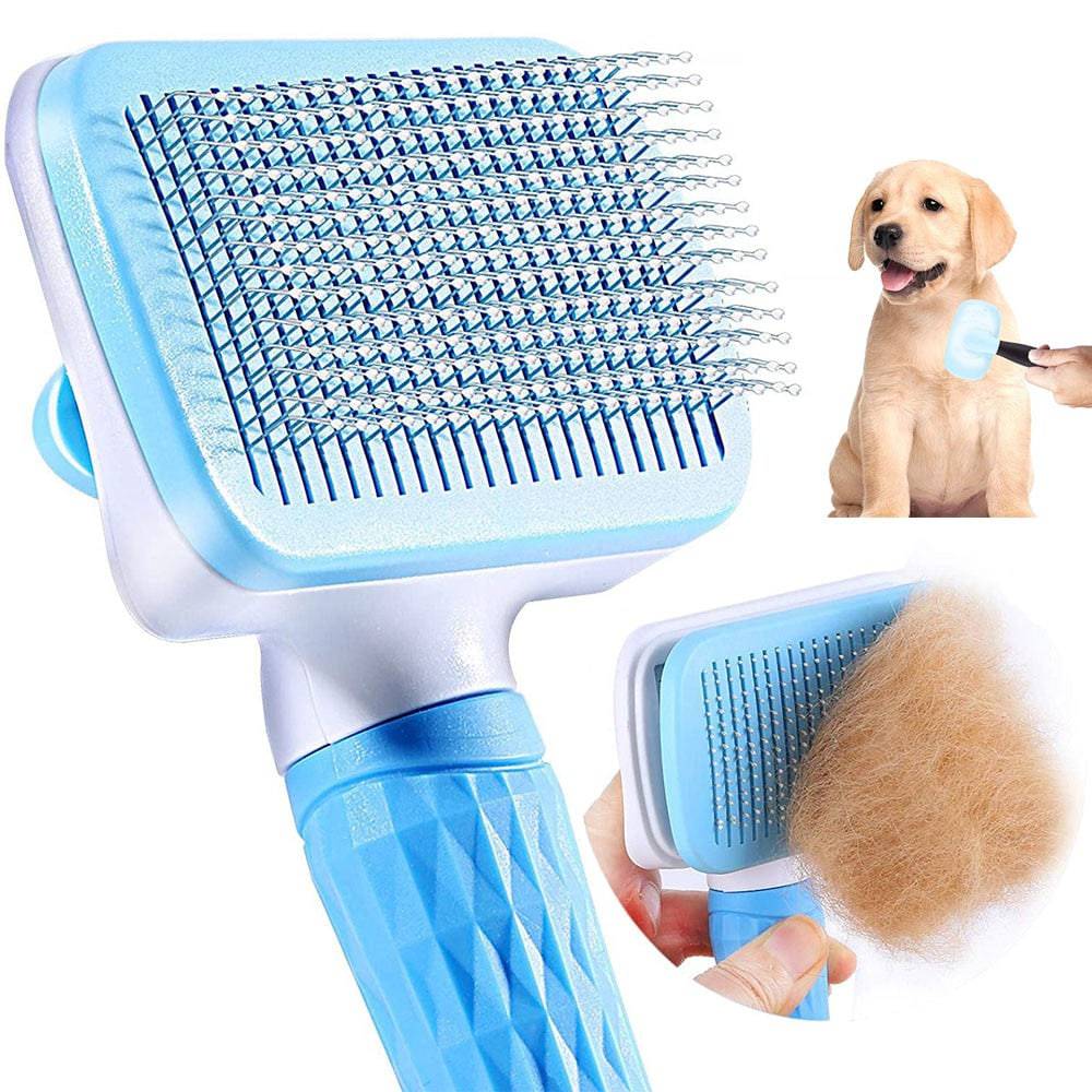 Dog Hair Remover Brush Cat Dog Hair Grooming And Care Comb For Long Hair Dog Pet Removes Hairs Cleaning Bath Brush Dog Supplies - Quid Mart
