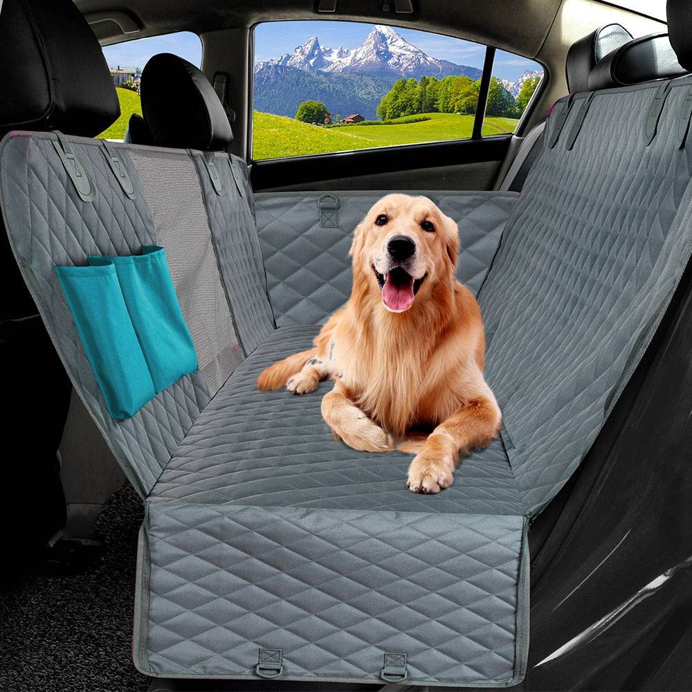 PETRAVEL Dog Car Seat Cover Waterproof Pet Travel Dog Carrier Hammock Car Rear Back Seat Protector Mat Safety Carrier For Dogs - Quid Mart