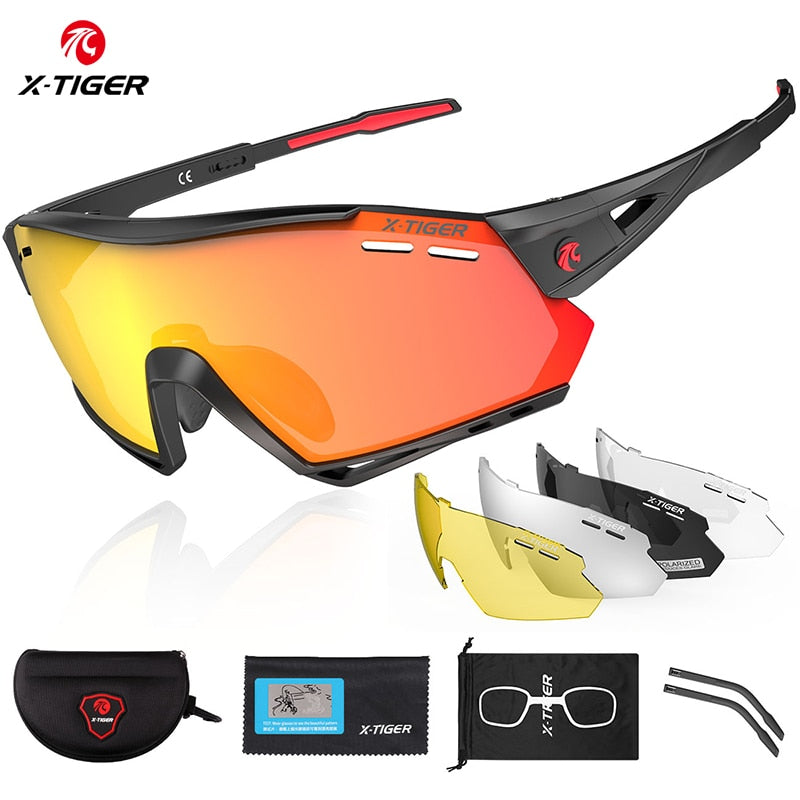X-Tiger Cycling Glasses Polarized Photochromic Cycling Sunglasses Mountain Bicycle Glasses MTB Protection Cycling Goggle Eyewear - Quid Mart