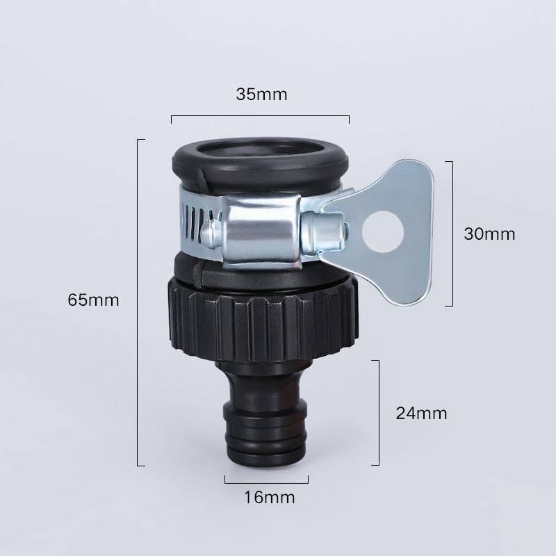 Quick-Connect Hose Connector - Durable Plastic Faucet Adapter for Car Wash - Quid Mart