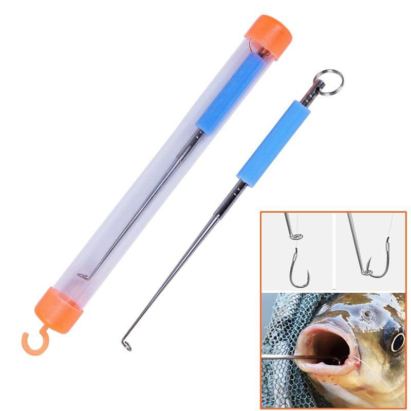 Stainless Steel Easy Fish Hook Remover Safety Fishing Hook Extractor Detacher Rapid Decoupling Device Fishing Tools Equipment - Quid Mart