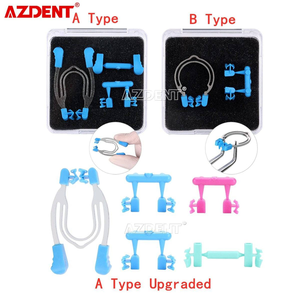 AZDENT Dental Matrix Sectional Contoured Matrices Clamps Wedges Metal Spring Clip Rings Dentist Tools Dental Lab Instrument - Quid Mart
