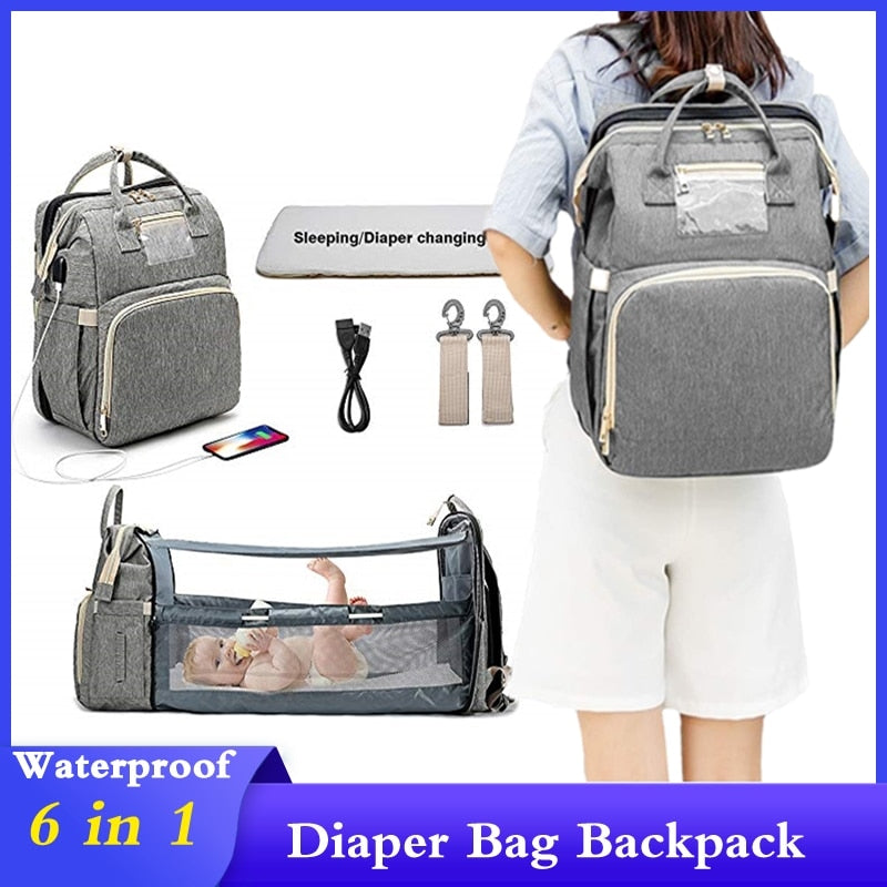 Portable Folding Diaper Bag with Stroller Organizer - Quid Mart