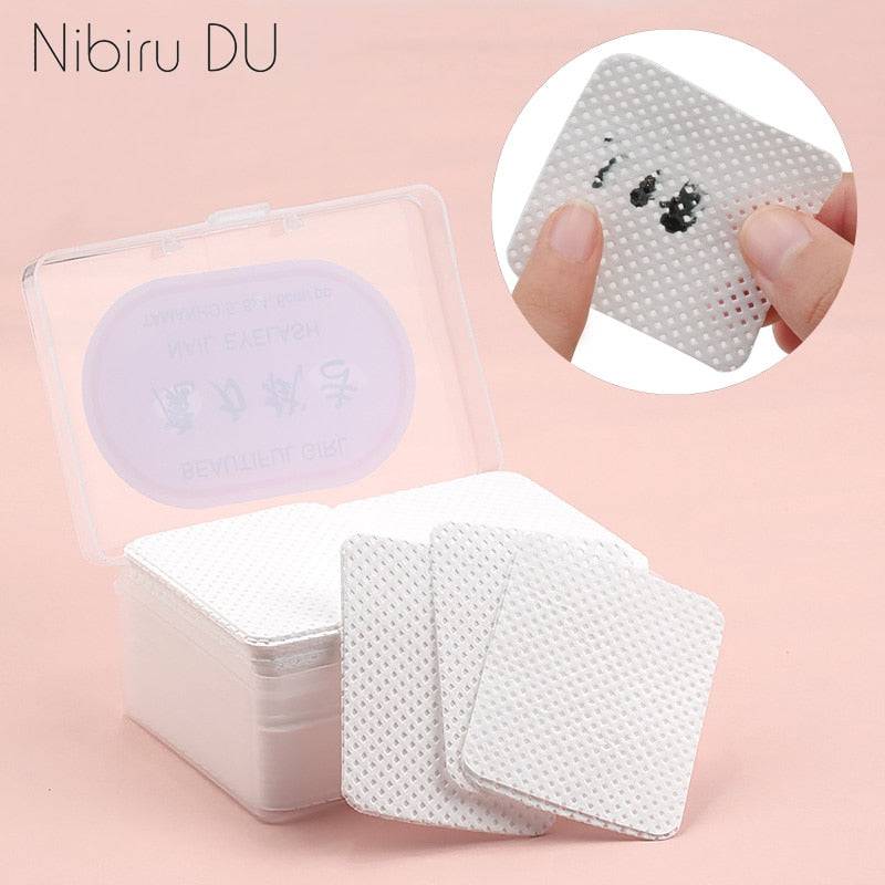 Lint-Free Nail Polish Remover Cotton Wipes UV Gel Tips Remover Cleaner Paper Pad Nails Polish Art Cleaning Manicure Tools - Quid Mart