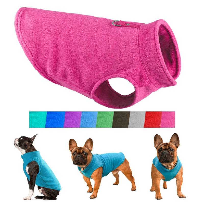Winter Fleece Pet Dog Clothes Puppy Clothing French Bulldog Coat Pug Costumes Jacket For Small Dogs Chihuahua Vest Yorkie Kitten - Quid Mart