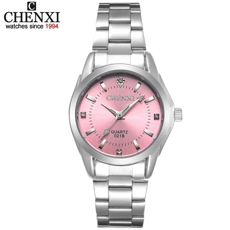 6 Colors CHENXI Brand Watch Luxury Women&#39;s Casual Watches Waterproof Watch Women Fashion Dress Rhinestone WristWatch CX021B - Quid Mart